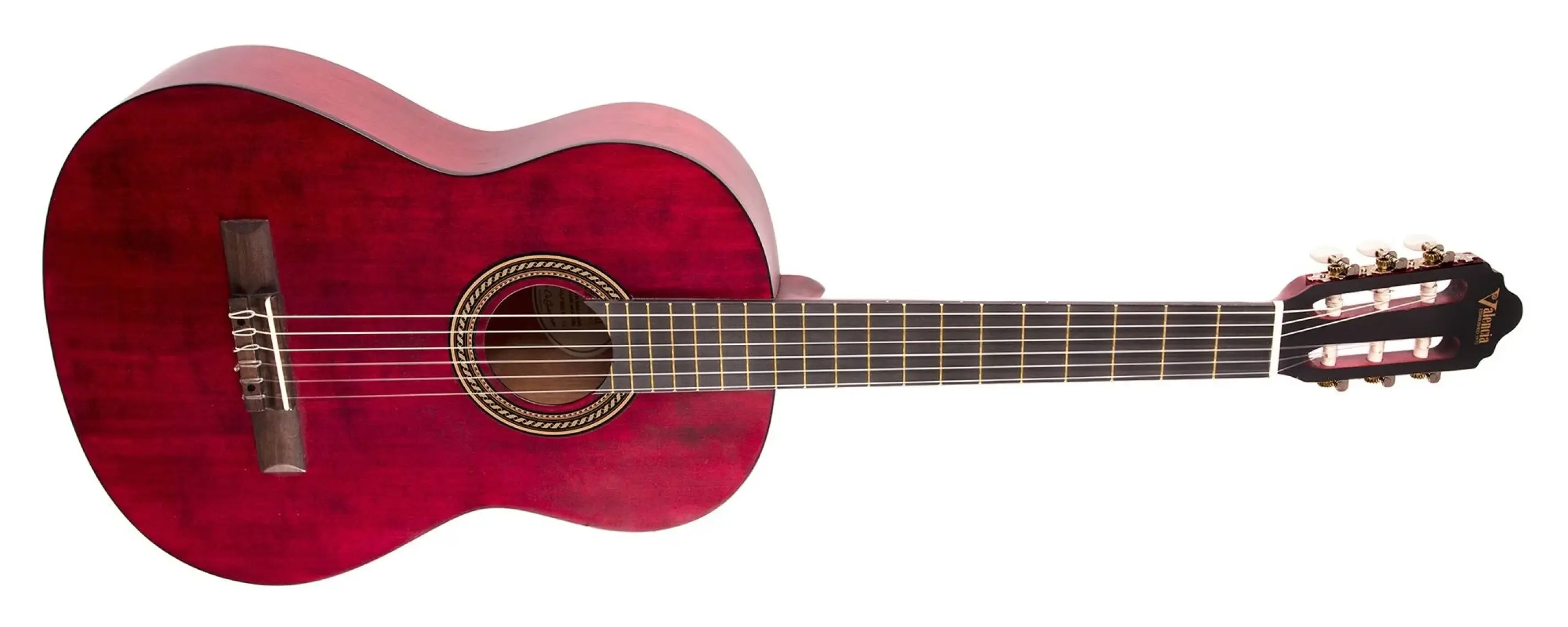 Valencia VC204TWR Bordo Klasik Gitar (Kılıf Hediyeli)