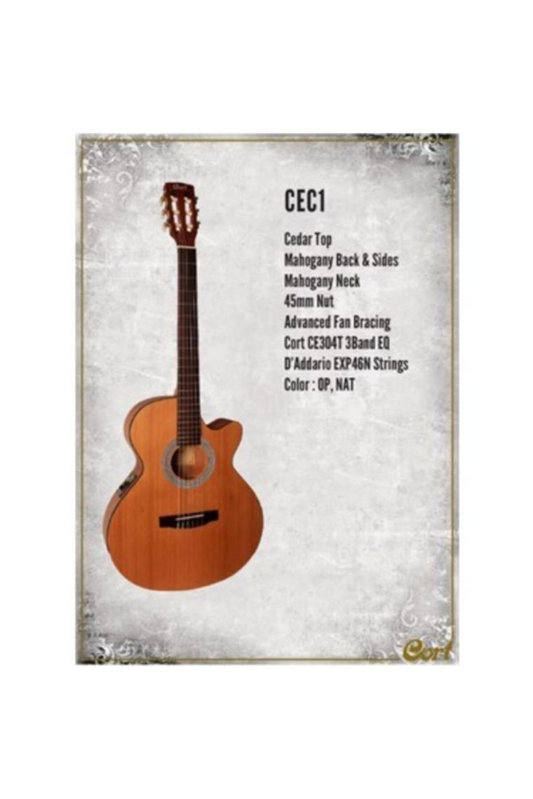 Cec1 Op Ince Kasa Elektro Klasik Gitar