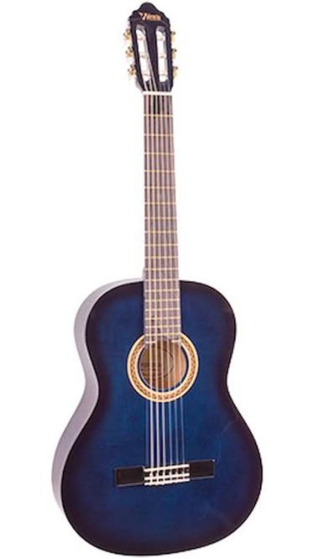Valencia VC104 Klasik Gitar 4/4 (Mavi)