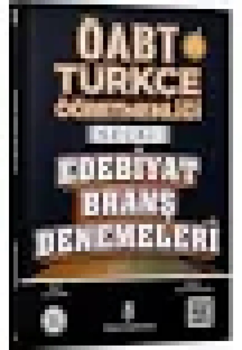 Türkçe Öabtdeyiz ÖABT Türkçe Edebiyat Seçki Branş Denemeleri