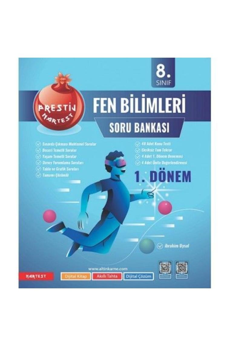 Nartest Yayınevi 1. Dönem 2023 LGS 8. Sınıf Prestij Fen Bilimleri Soru Bankası