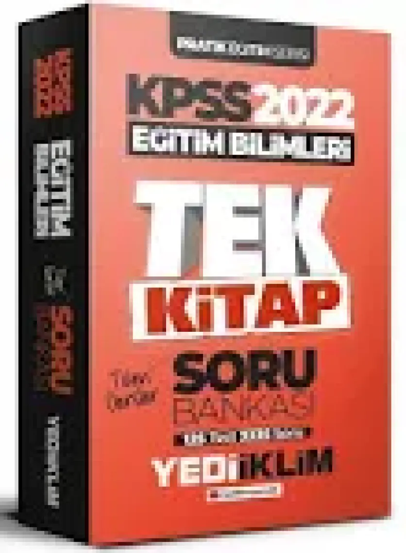 Yediiklim Yayınları KPSS 2022 Pratik Eğitim Serisi Eğitim Bilimleri Tek Kitap Soru Bankası