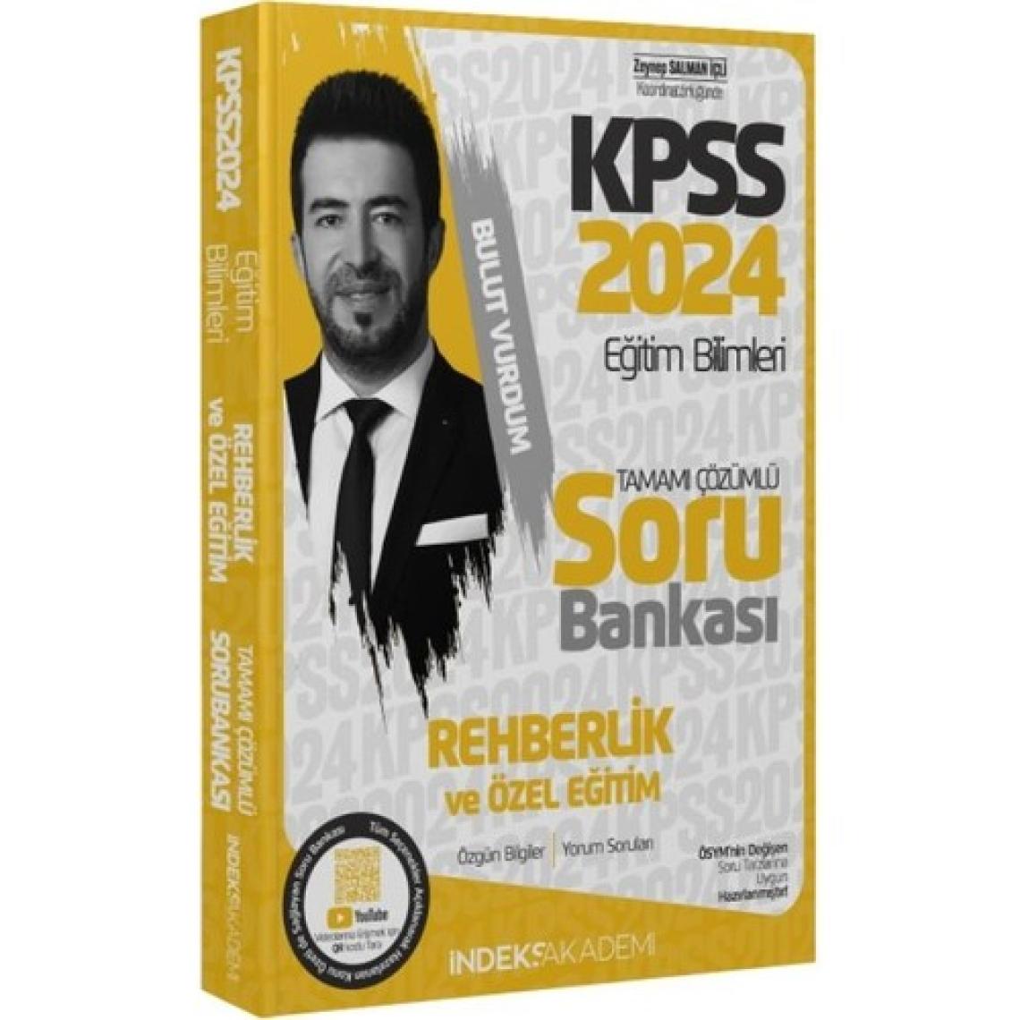 İndeks Akademi Yayıncılık 2024 KPSS  Eğitim Bilimleri Rehberlik ve Özel Eğitim Soru Bankası