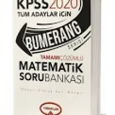 Yediiklim Yayınları 2020 KPSS Bumerang Tamamı Çözümlü Matematik Soru Bankası -
