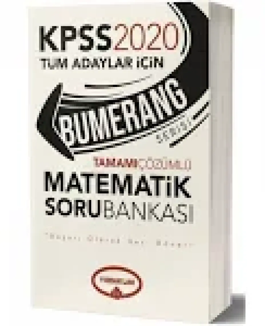 Yediiklim Yayınları 2020 KPSS Bumerang Tamamı Çözümlü Matematik Soru Bankası -