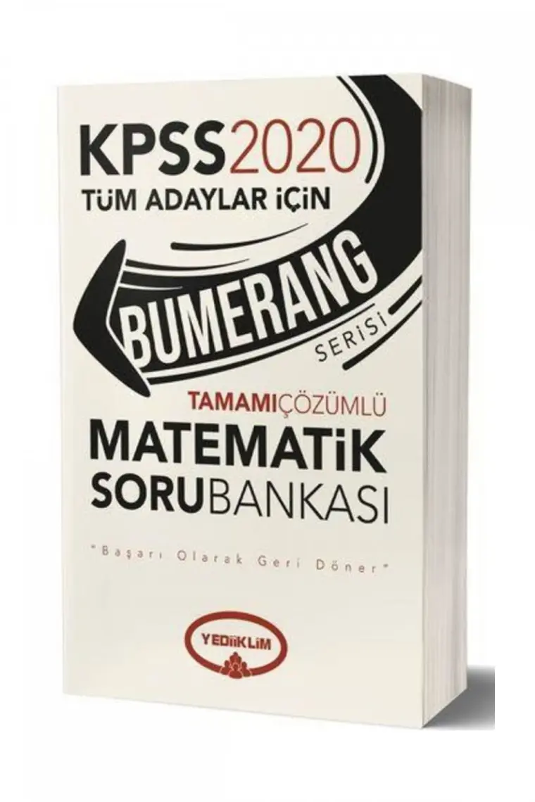 Yediiklim Yayınları 2020 KPSS Bumerang Tamamı Çözümlü Matematik Soru Bankası -