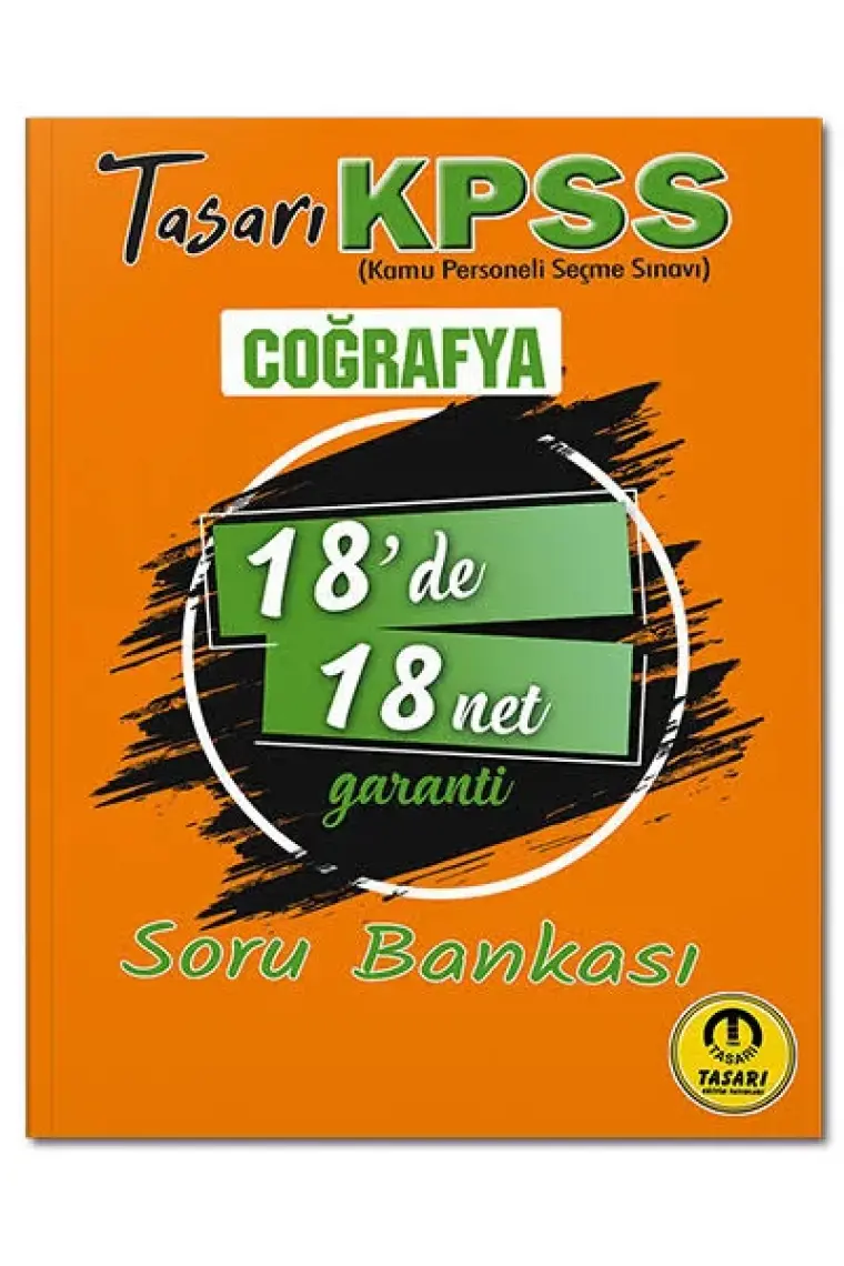Tasarı Yayınları KPSS 2022 COĞRAFYA18 De 18 Garanti Soru Bankası