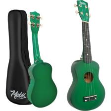 Midex UKX-901GR Yeşil Soprano Ukulele (Askı Çanta Metod Pena)