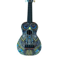 Soprano Ukulele Tribal Baykuş Desen Kapak