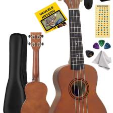 Midex UKX-233M Kahverengi Concert Ukulele (Askı Çanta Metod Pena)