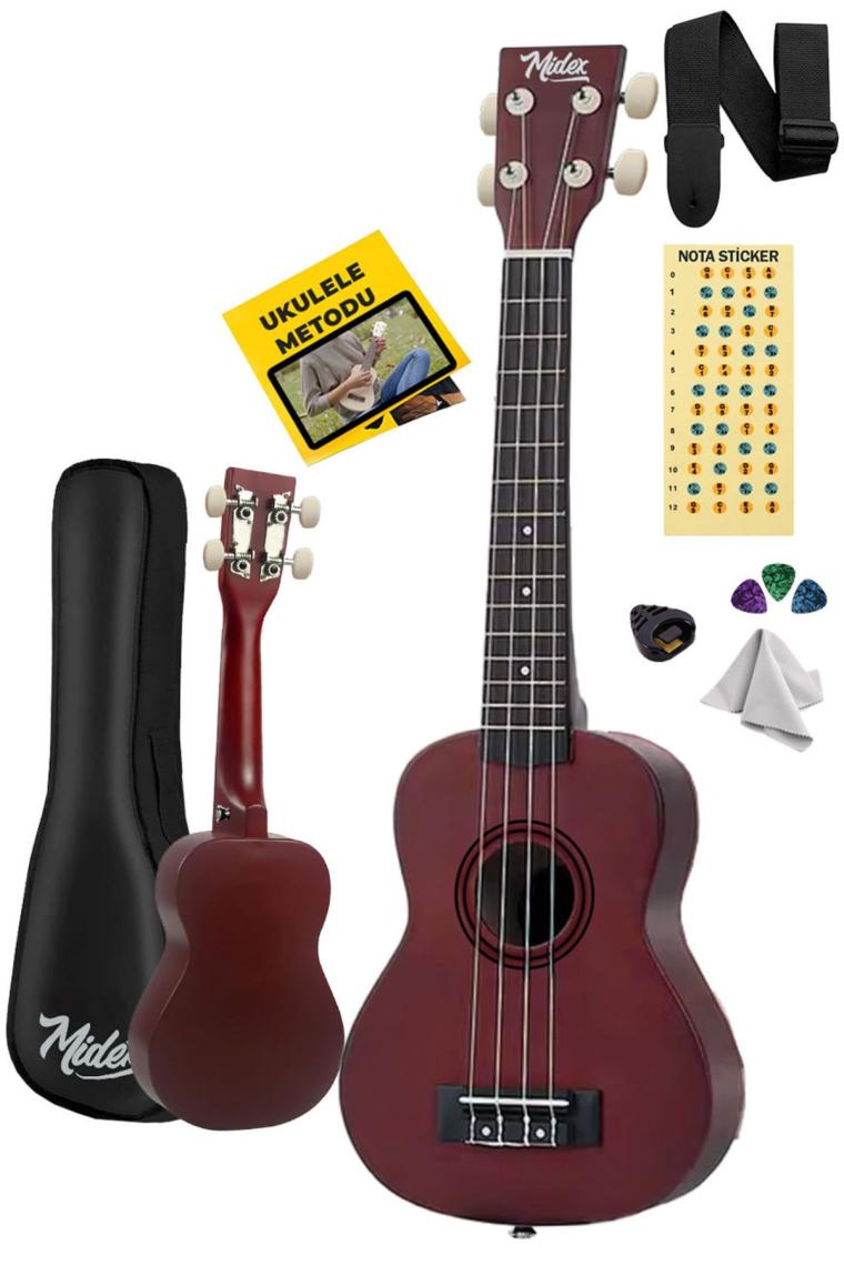 Ukx-233m Kahverengi Concert Ukulele (ASKI ÇANTA METOD PENA)