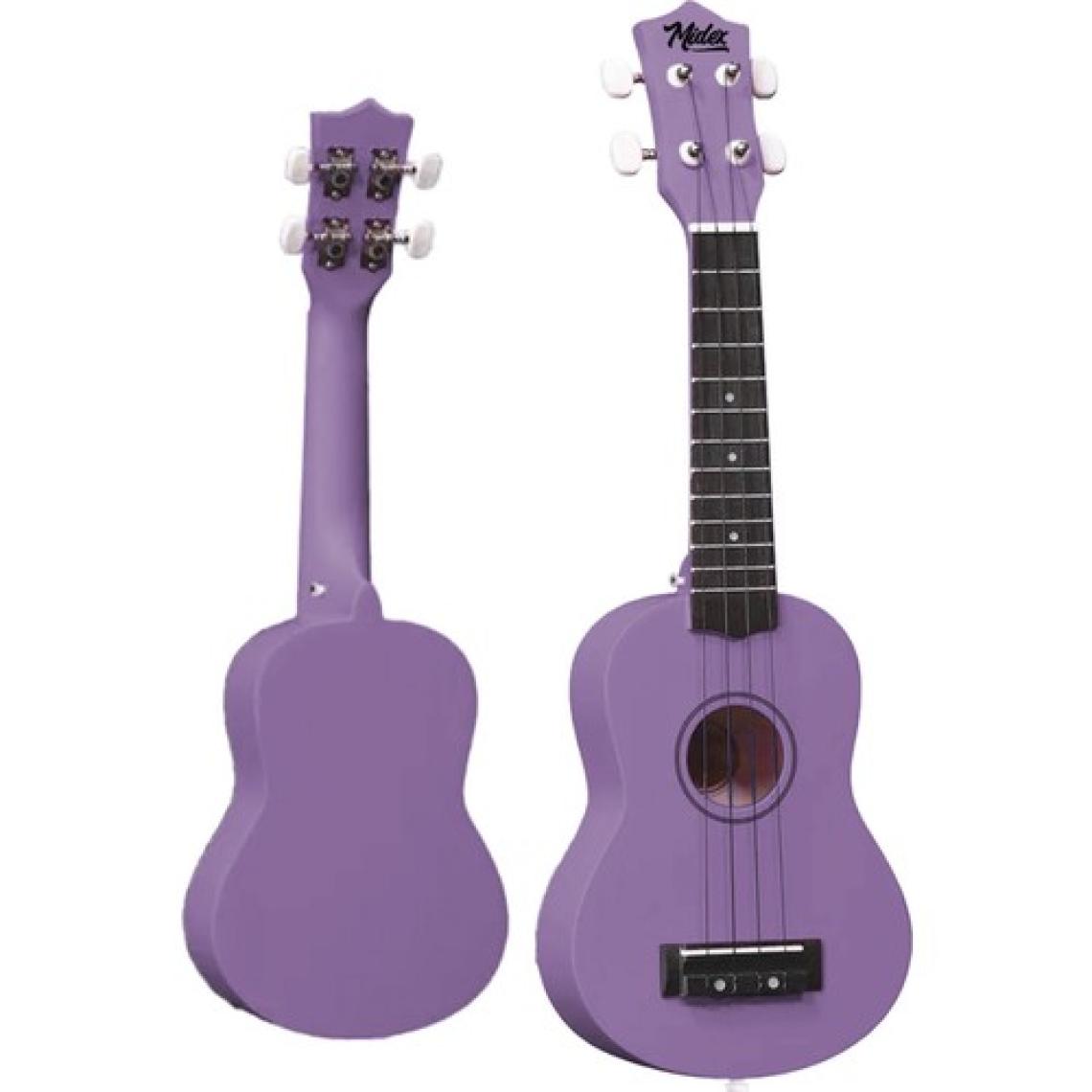 Midex UKX-901PRP Mor Soprano Ukulele (Askı Çanta Metod Pena)
