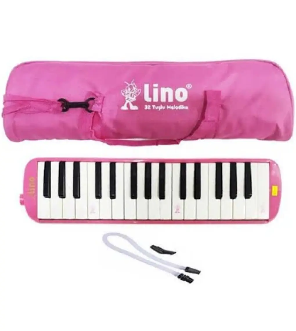 Melodika 32 Tuşlu Bez Çantalı Pastel Pembe Melodika