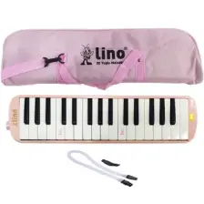 Melodika 32 Tuşlu Bez Çantalı Pastel Pembe Melodika