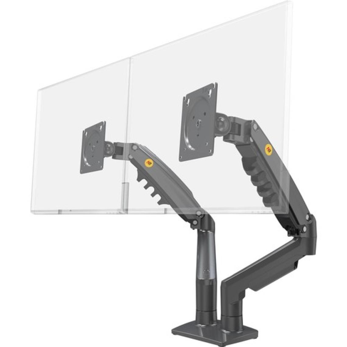 North Bayou NB F160U 17"-27" Monitör Tutucu Amortisörlü 2-9 kg Monitör Standı 2023 Yeni Tasarım (2x USB Kablo Hediye)