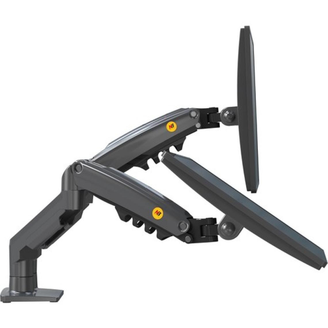 North Bayou NB F160U 17"-27" Monitör Tutucu Amortisörlü 2-9 kg Monitör Standı 2023 Yeni Tasarım (2x USB Kablo Hediye)