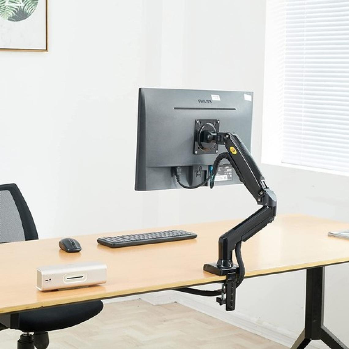 North Bayou NB F80 17"-30" Amortisörlü 2-9 kg Monitör Standı Yeni Tasarım 2023 Black Edition