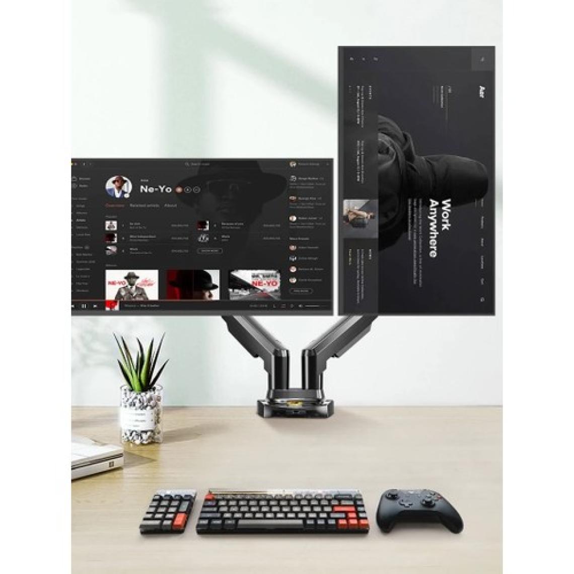 Daytona Northbayou F160 17-27'' Çift Kol 2-9 kg Amortisörlü Monitör Standı (Yeni Versiyon)