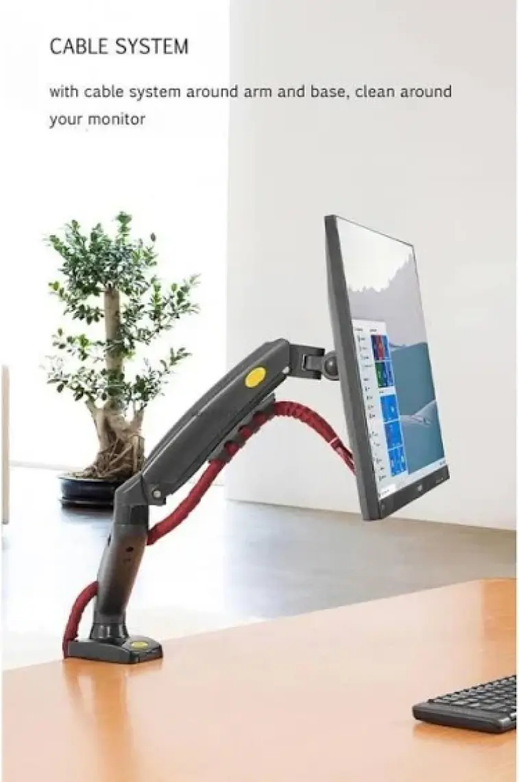 Vontech F80 MNT01 17-30" LCD LED Monitör Tutucu Amortisörlü Vesa Monitör Standı NBF80