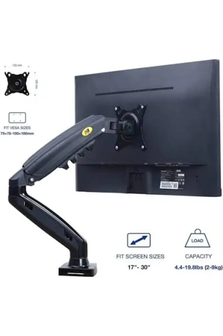 Vontech F80 MNT01 17-30" LCD LED Monitör Tutucu Amortisörlü Vesa Monitör Standı NBF80