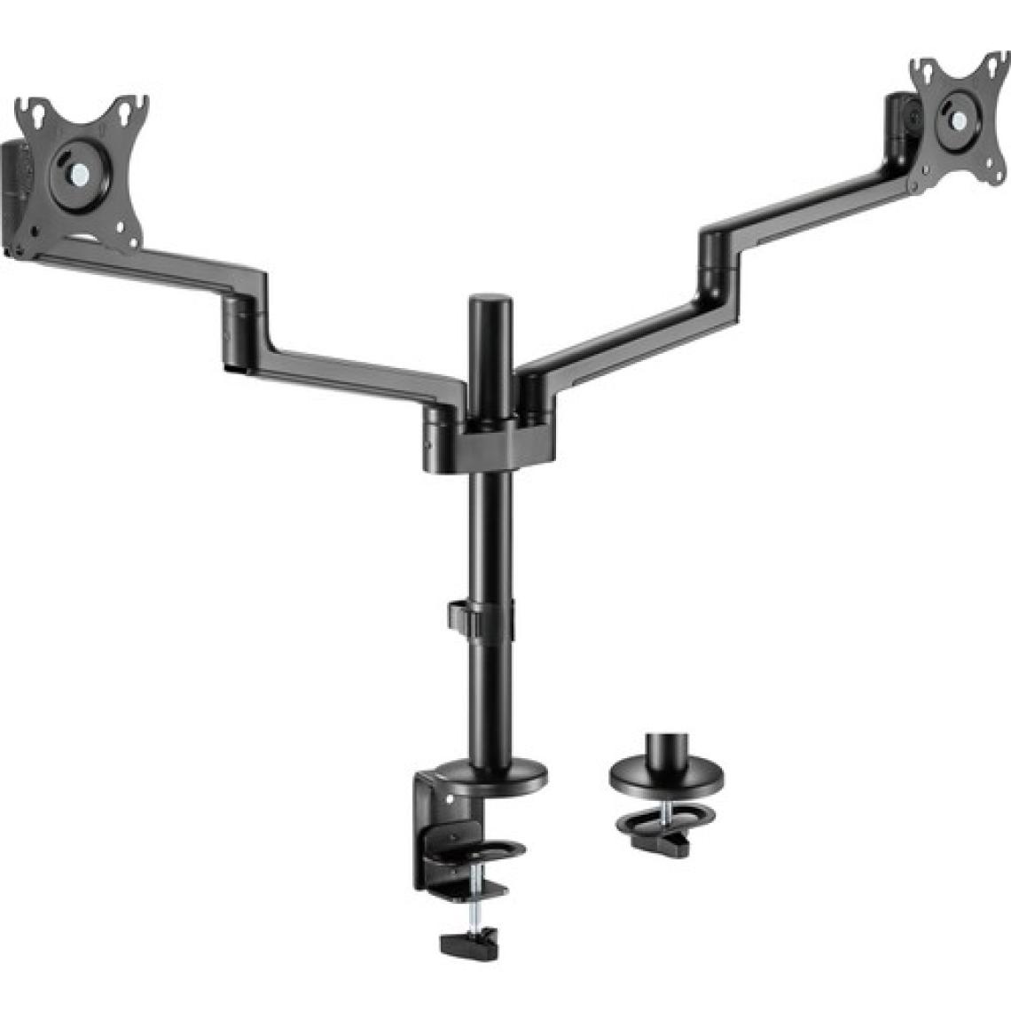 Voltix 2'Li Monitör Tutucu, 17''-32'' Ekranlar Için, Her Biri 8KG Taşıma Kapasiteli, Vesa Uyumlu, Siyah