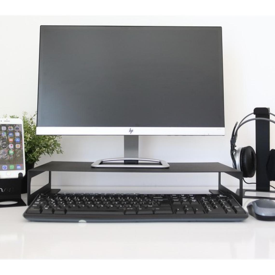 Hansdo Monitör Standı - Laptop Standı - Monitör Yükseltici - Metal - Siyah - SMS1BL
