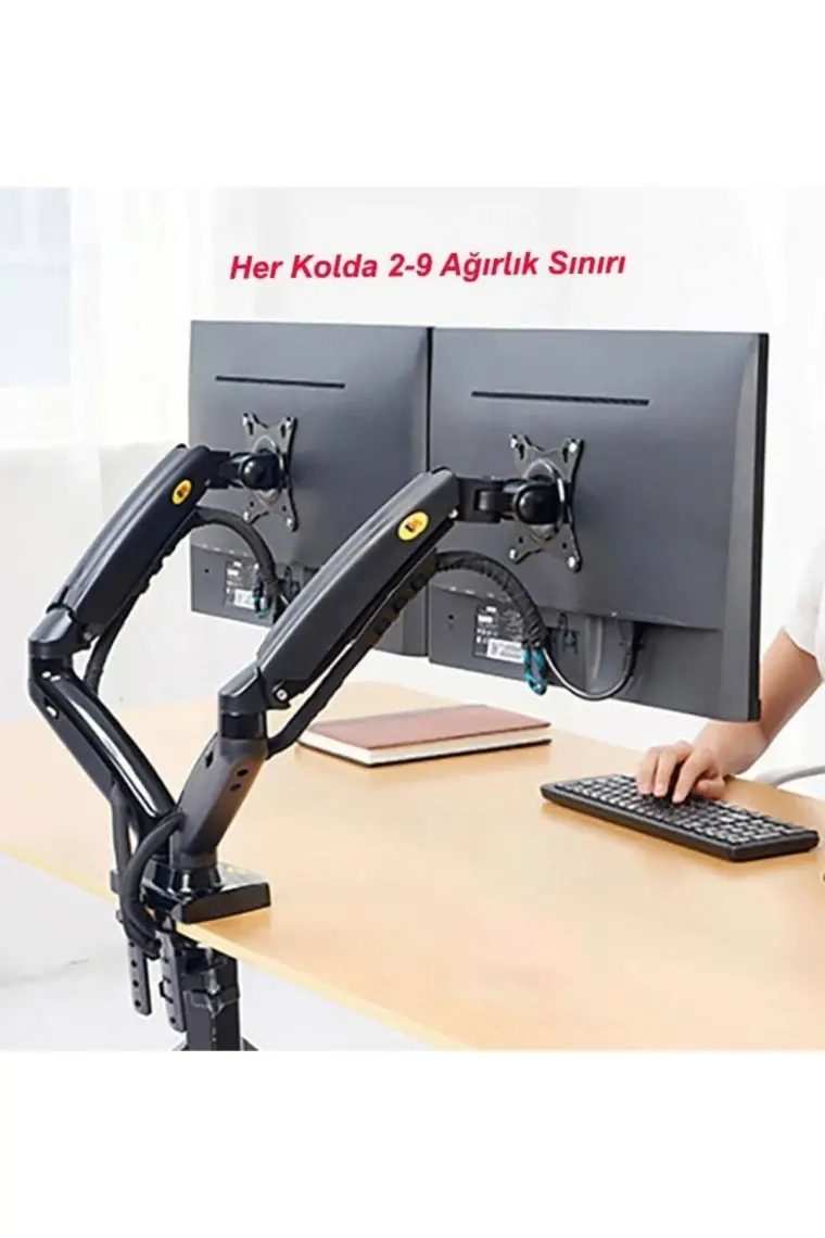 North Bayou NB F160 17-27'' Monitör Standı 2-9 Amortisörlü Monitör Standı Yeni Tasarım 2023 Versiyon