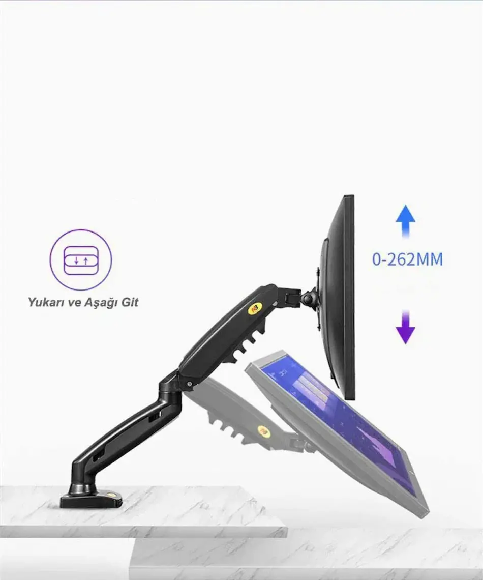 North Bayou NB F160 17-27'' Monitör Standı 2-9 Amortisörlü Monitör Standı Yeni Tasarım 2023 Versiyon