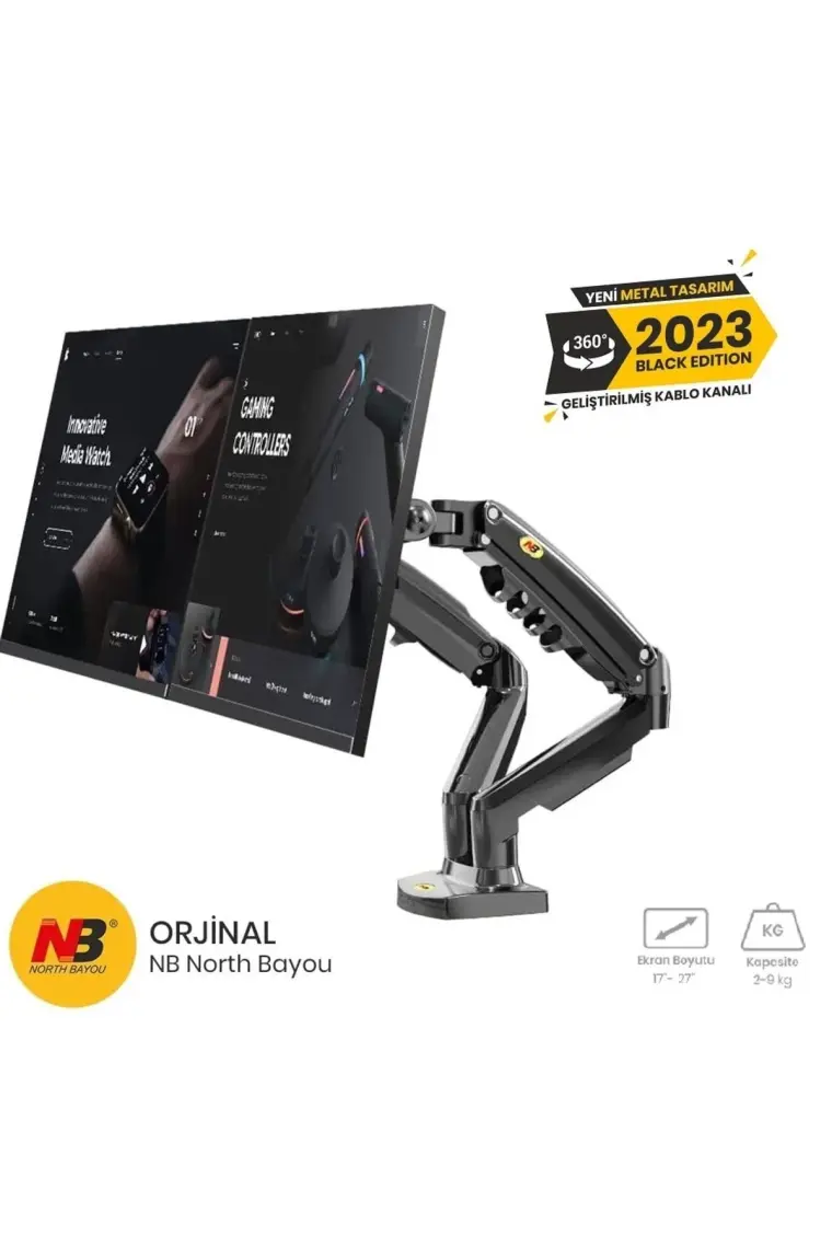 North Bayou NB F160 17-27'' Monitör Standı 2-9 Amortisörlü Monitör Standı Yeni Tasarım 2023 Versiyon