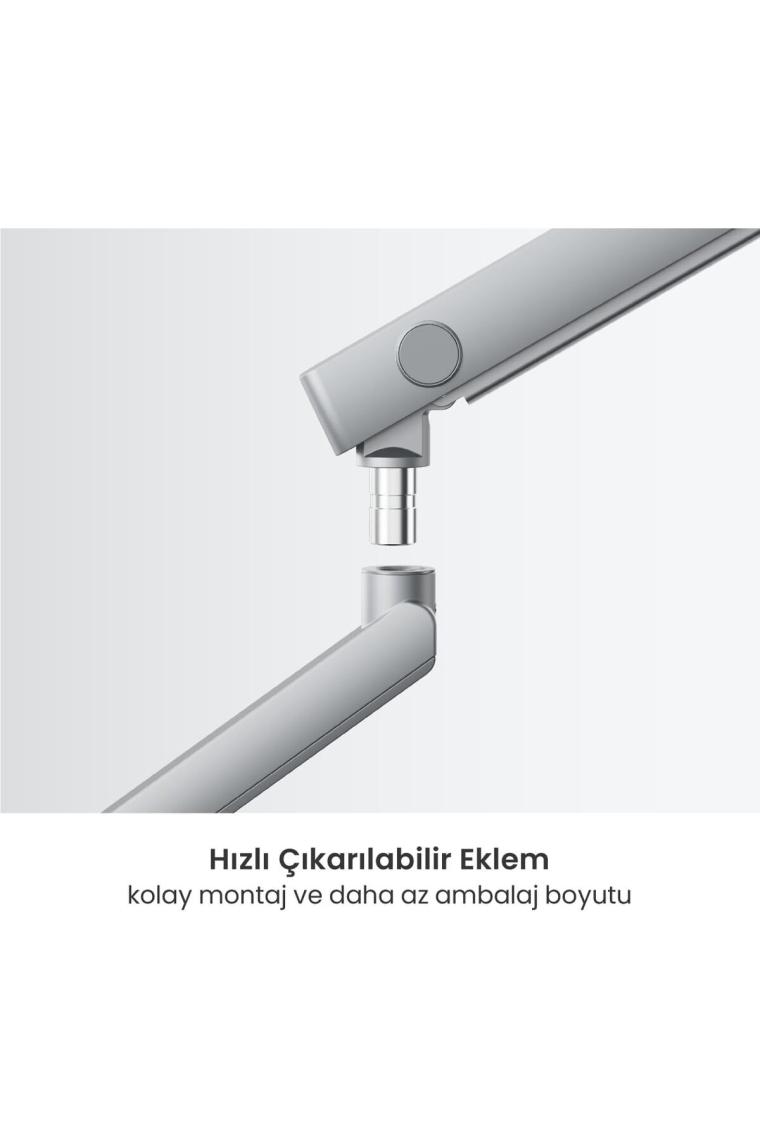 Voltix Monitör Tutucu, 17''-35'' Ekranlar Için, 12KG Taşıma Kapasiteli, Amortisörlü, Vesa Uyumlu, Siyah