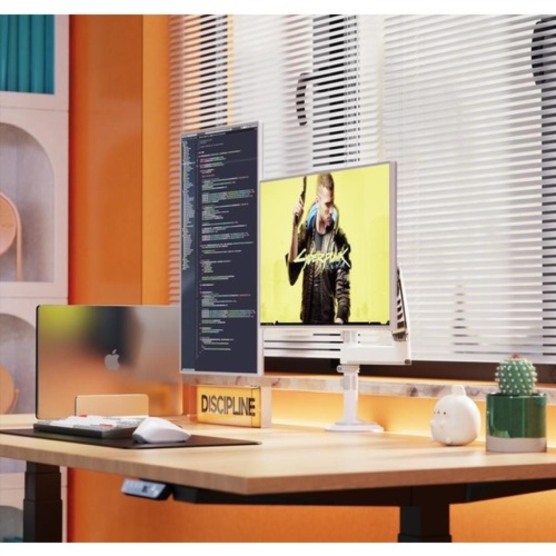 Ergoflex Nb H180 Çift Kol Amortisörlü Profosyonel Monitör Standı