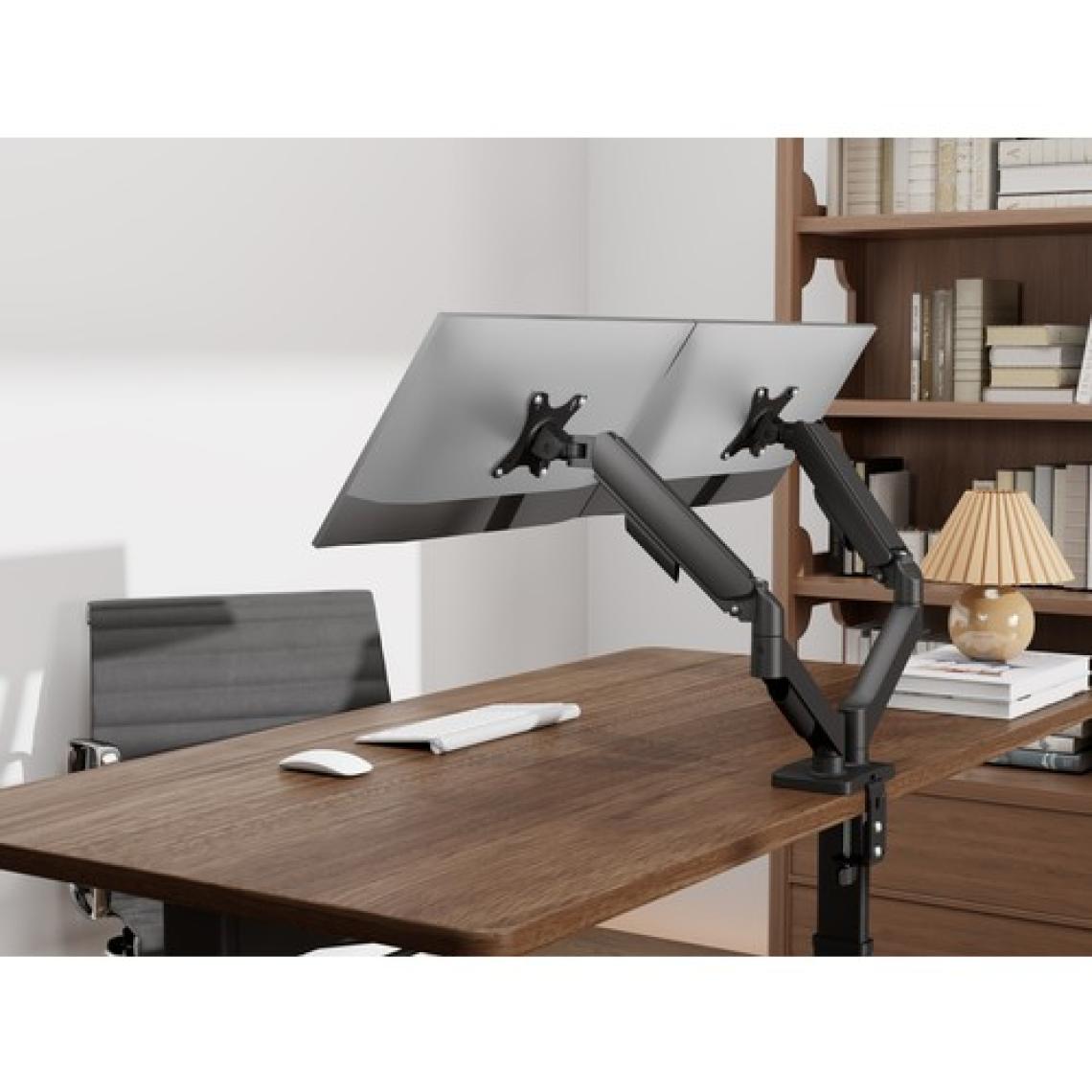 Voltix 17" - 32" Ekranlar Için, 9kg Taşıma Kapasiteli, Vesa Uyumlu, Çift Kol Amortisörlü Vesa Monitör Standı