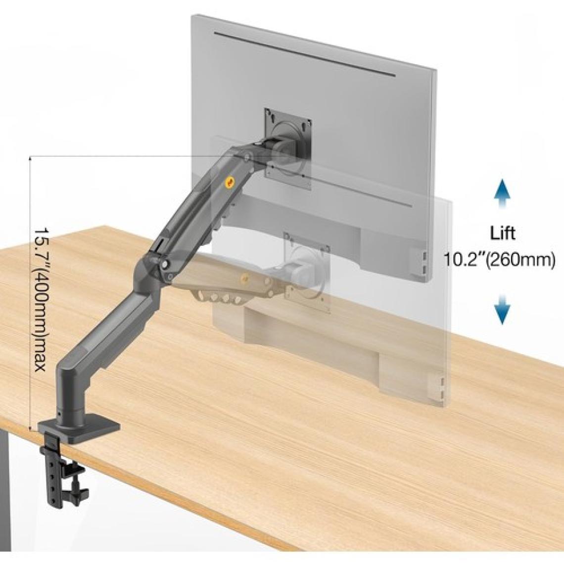 Nb North Bayou F80 17-30 " LCD / LED Monitör Daytona Tutucu Kol 2-9 kg Amortisörlü Vesa Monitör Standı