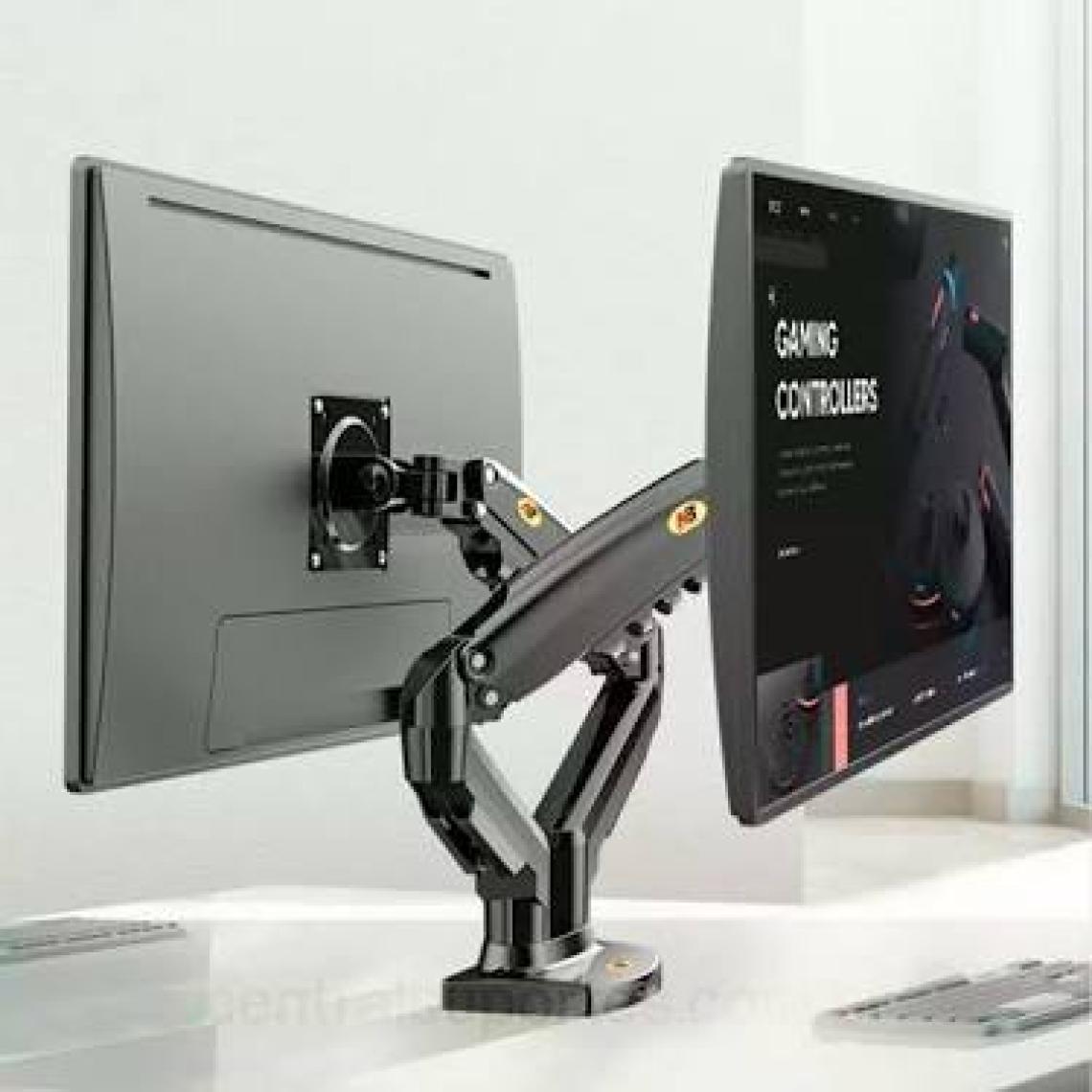Ergoflex Nb F160U 17-27" Amortisörlü 2-9 kg Monitör Stand 2023 Black Edition (2xUSB Kablolu)