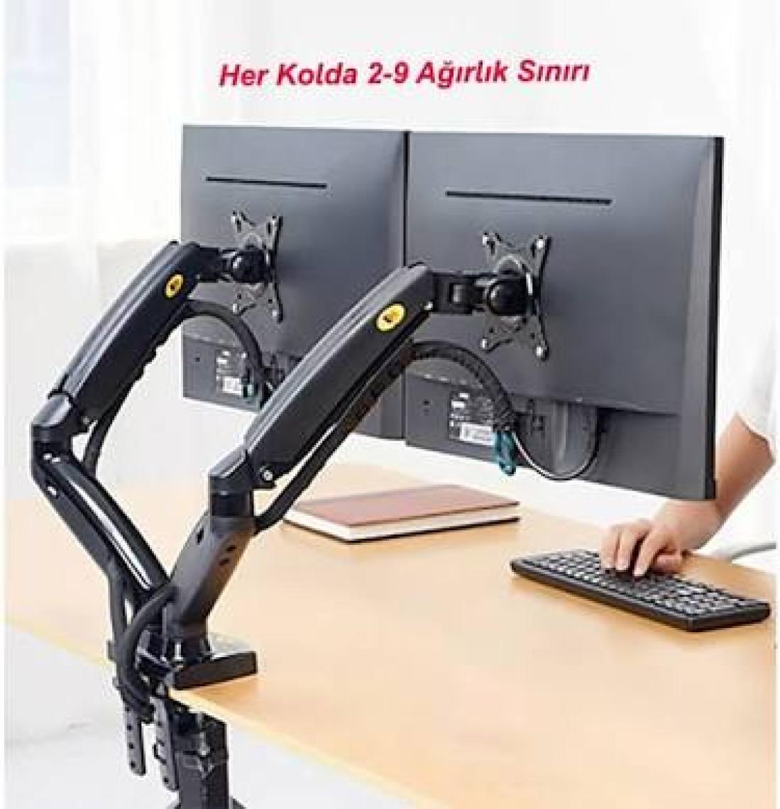 Ergoflex NB F160-FP Amortisörlü 17"-27" Monitör Tutucu ve 10"-17" Laptop Standı