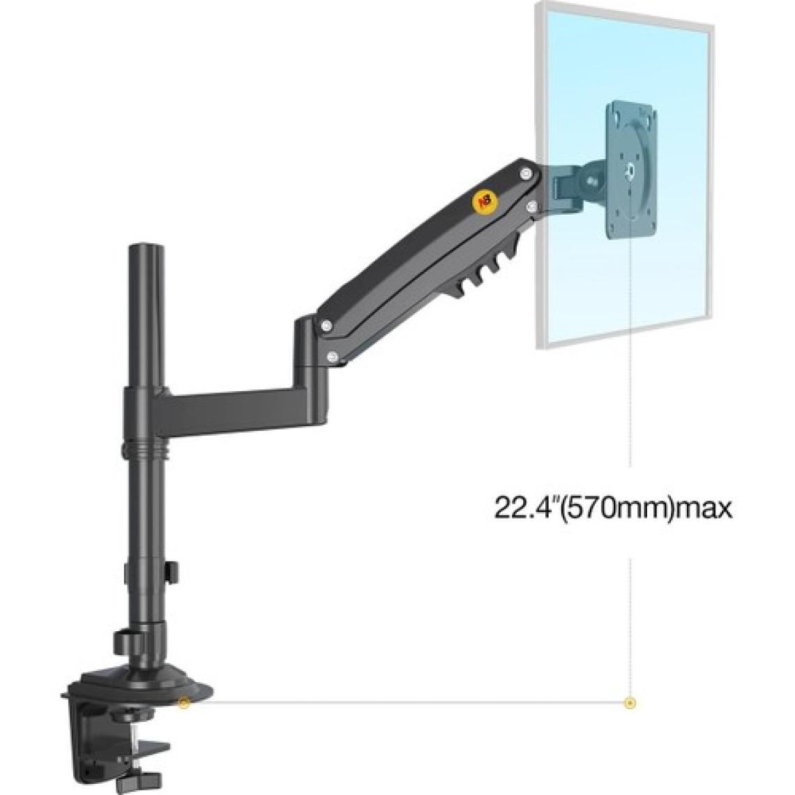 Timob Nb North Bayou H100 Tek Kol Amortisörlü Profosyonel Monitör Standı