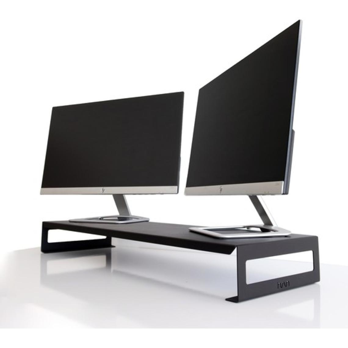 Hansdo Dual Monitör Standı – Ikili Monitör Standı – Monitör Yükseltici – Metal – Siyah – SMS4BL