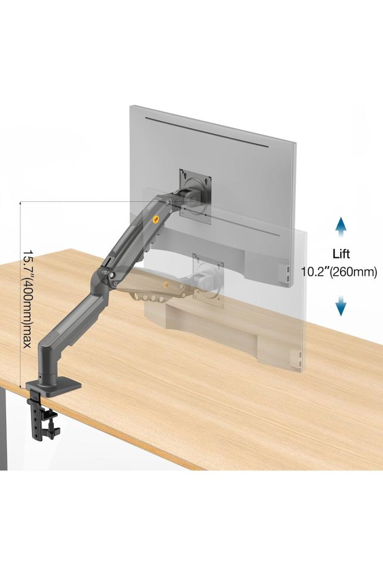 Nb North Bayou F80 17"-30" Amortisörlü 2-9 kg Monitör Standı 2023 Black Edition
