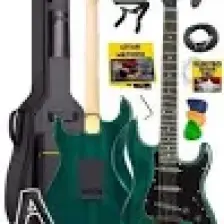 Midex GLC-40GR Profesyonel Elektro Gitar Yeşil (Stand Gigbag Askı Capo Tuner Pena Kablo Yedek Tel)