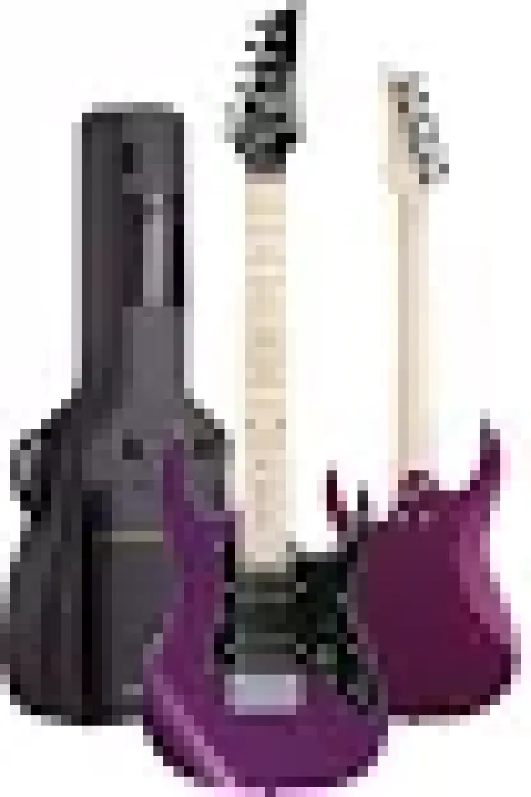 Maxword DE-150PU-25AMP Maple Klavye HH 25 W Amfili Elektro Gitar Seti
