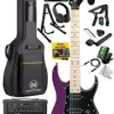 Maxword DE-150PU-25AMP Maple Klavye HH 25 W Amfili Elektro Gitar Seti