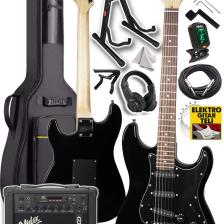 Midex RPH-30BK-25AMP Gül Klavye SSS 25W Amfili Elektro Gitar Seti