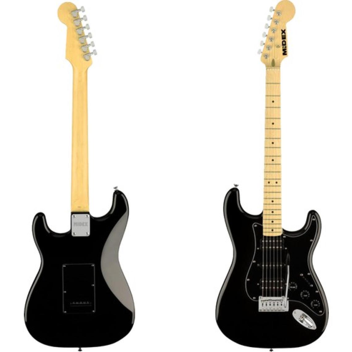 Midex RPH-40BK-25AMP Elektro Gitar Seti 25 WATT GAİN'Lİ Bluetooth Şarjlı Amfi ve Full SET