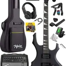 Midex Force-AMP50 Üst Seviye 50 Watt Amfili Elektro Gitar H-H Profesyonel Full Set Aksesuarlı