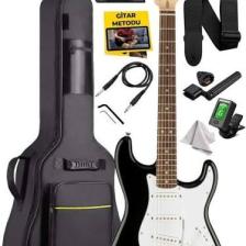 Midex RPH-30WB Gül Klavye Strat Kasa Sss Elektro Gitar Seti