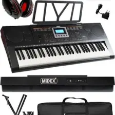 Midex PS-3500KS Tuş Hassasiyetli 61 Tuşlu Org (Stand Çanta Kulaklık Notalık Adaptör Metod)