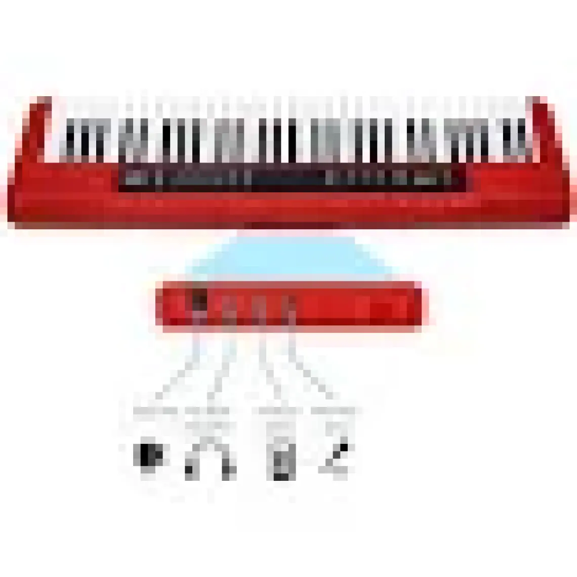 Jwin CTK-3000 61 Tuş Hassasiyetli Org (5 Oktav) - Beyaz