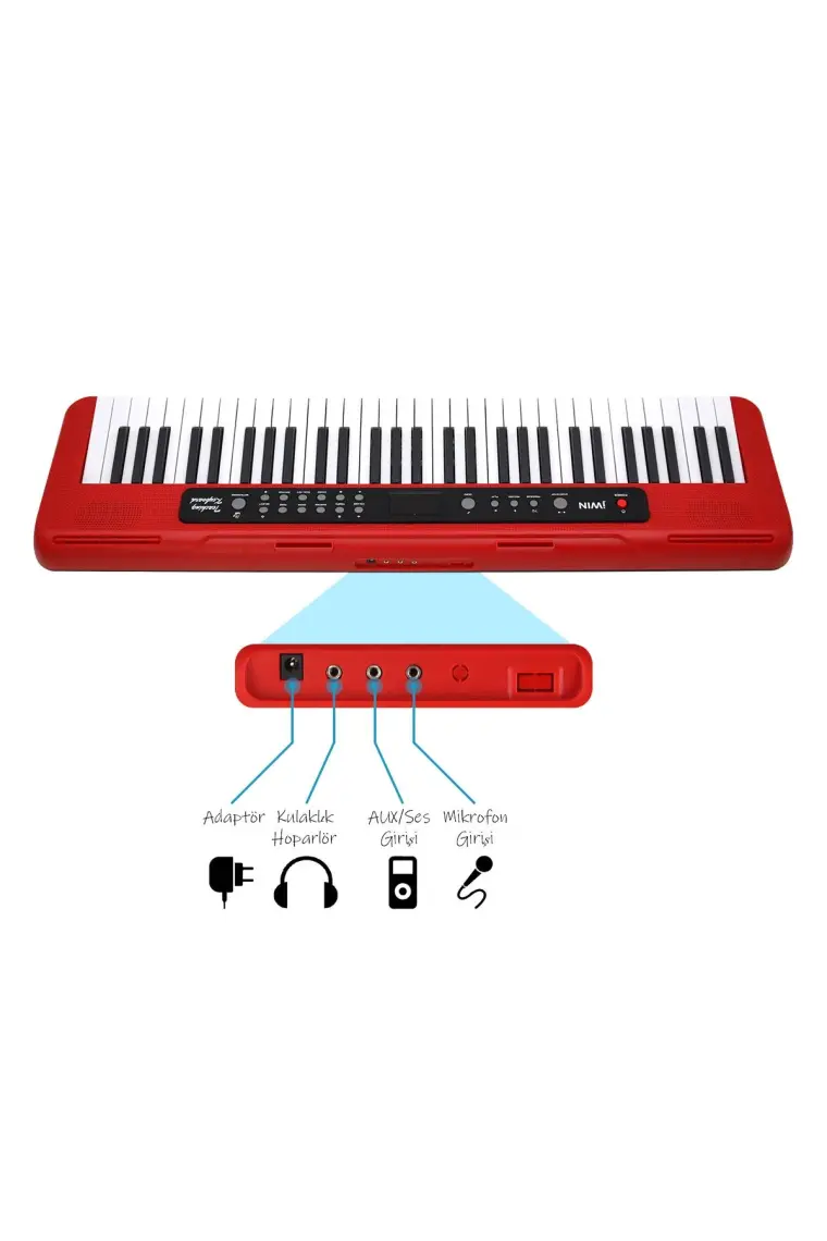 Jwin CTK-3000 61 Tuş Hassasiyetli Org (5 Oktav) - Beyaz