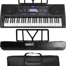 Midex PS-4500KS Tuş Hassasiyetli 61 Tuşlu Org LCD Ekran USB MP3 (Stand Kulaklık Çanta Notalık METOD)