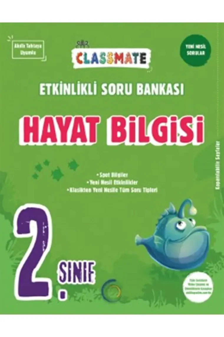 Okyanus Yayınları 2. Sınıf Hayat Bilgisi Classmate Etkinlikli Soru Bankası